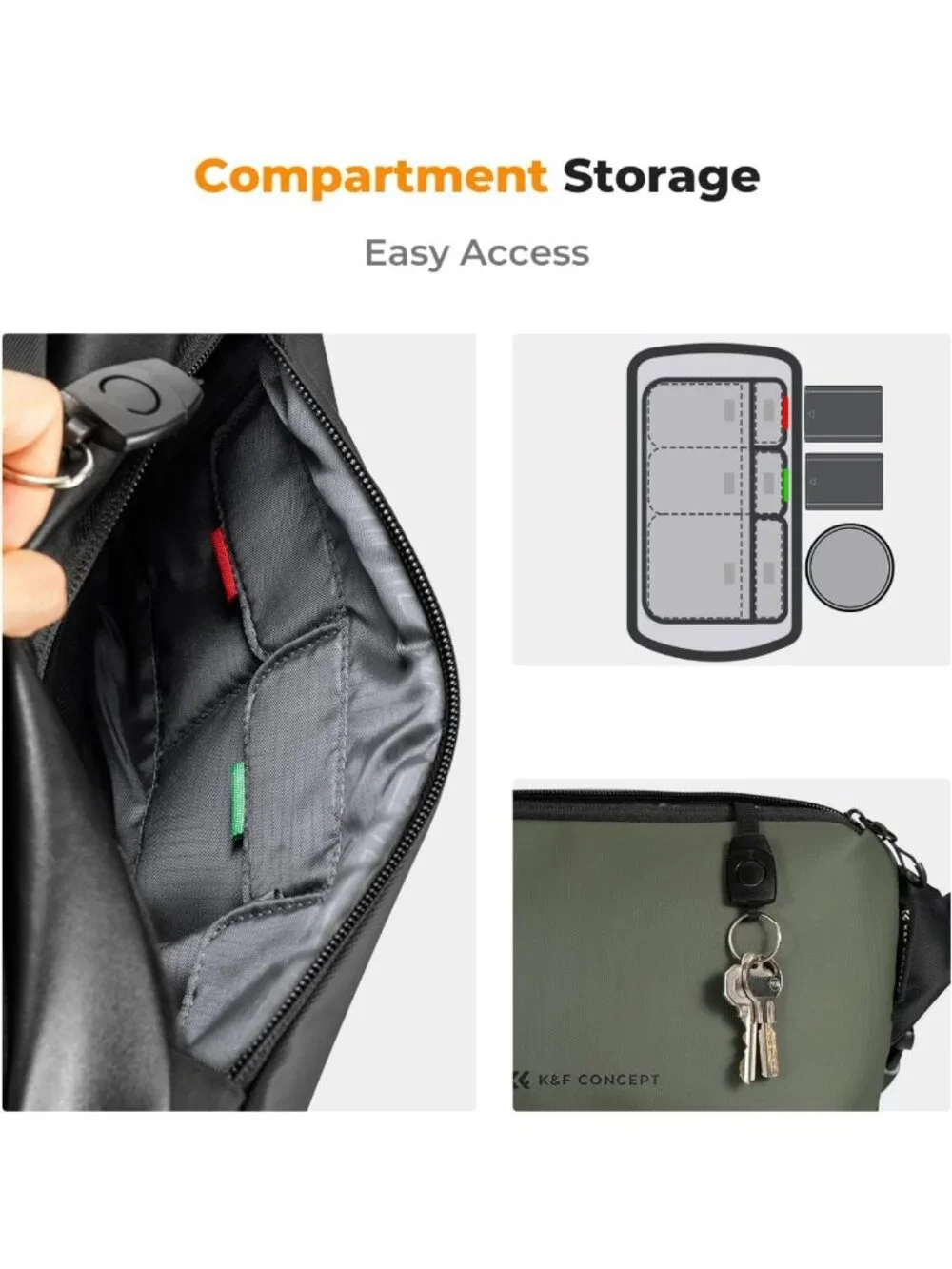 Waterproof Crossbody Camera Sling Bag | DSLR/SLR/Mirrorless Backpack Case